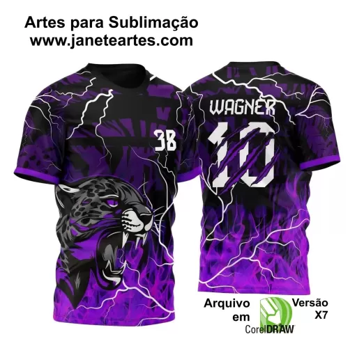 Arte Vetor - Camisa de Interclasse - Jogos Internos - Pantera - 2024 - 2025