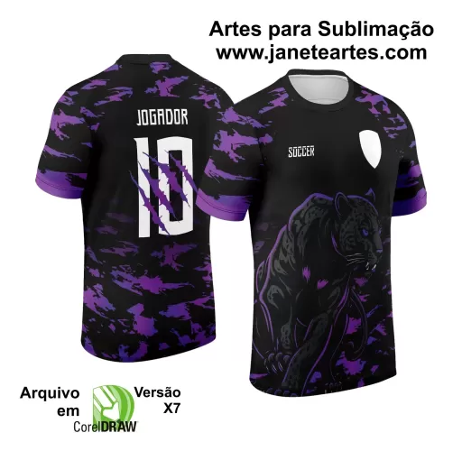 Arte Vetor - Camisa de Interclasse - Jogos Internos - Pantera - 2024 - 2025