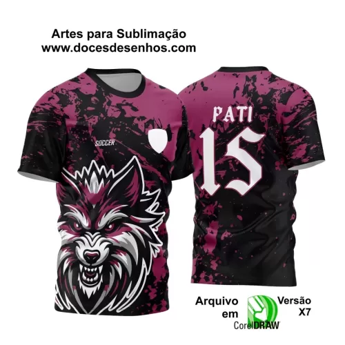 Arte Vetor - Camisa de Interclasse Personalizada Lobo - Jogos Internos - Lobo - 2024 - 2025