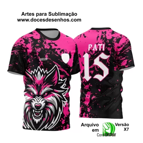 Arte Vetor - Camisa de Interclasse Personalizada Lobo - Jogos Internos - Lobo - 2024 - 2025