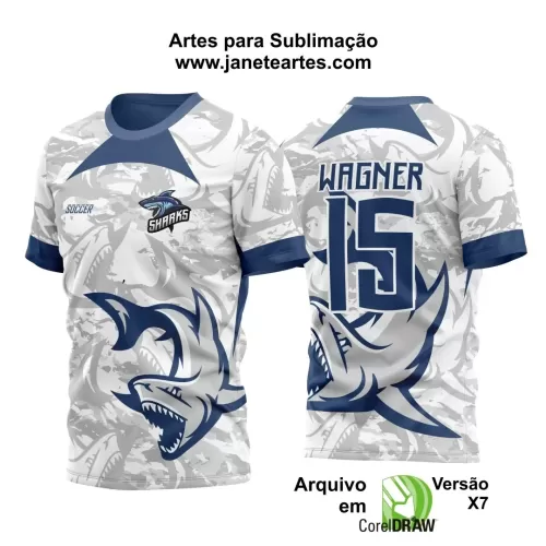 Arte Vetor - Camisa de Interclasse - Tubarão - 2024 - 2025