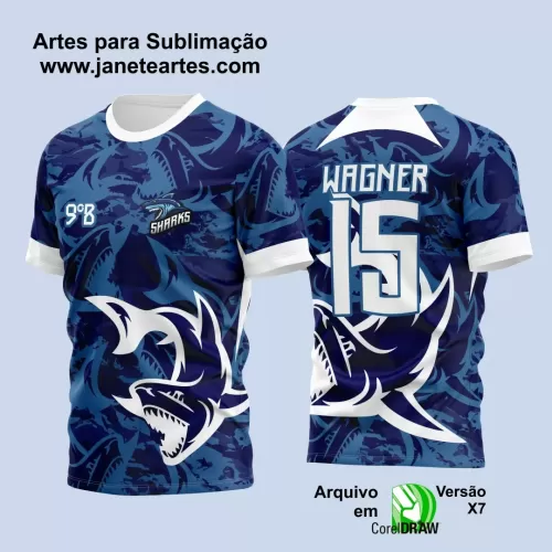 Arte Vetor - Camisa de Interclasse - Tubarão - 2024 - 2025