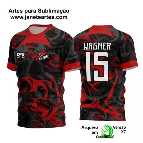 Arte Vetor - Camisa de Interclasse - Tubarão - 2024 - 2025