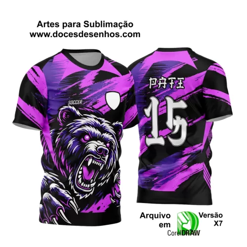 Arte Vetor - Camisa de Interclasse - Urso Ataque - 2024 - 2025