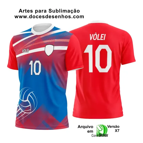 Arte Vetor Camiseta Esportiva  - Camiseta de Vôlei 2025 