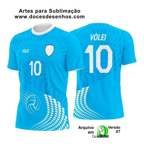 Arte Vetor Camiseta Esportiva  - Camiseta de Vôlei 2025 