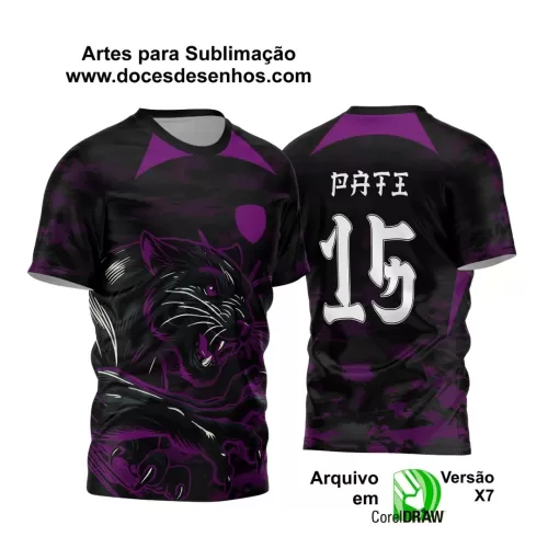 Arte Vetor - Camiseta de Interclasse  Personalizada - Jogos Internos - Pantera - 2024 - 2025