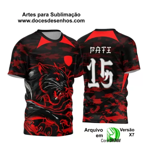 Arte Vetor - Camiseta de Interclasse  Personalizada - Jogos Internos - Pantera - 2024 - 2025