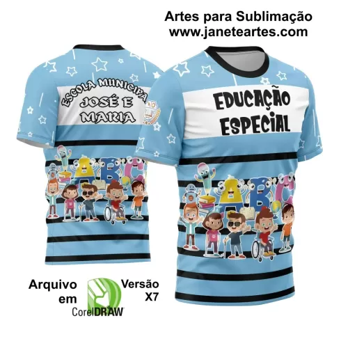 Arte Vetor Estampa Template Camisa Professora - Professor 2024 Educação Especial