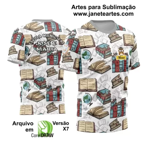 Arte Vetor Estampa Template Camisa Professora - Professor 2024 Modelo 20