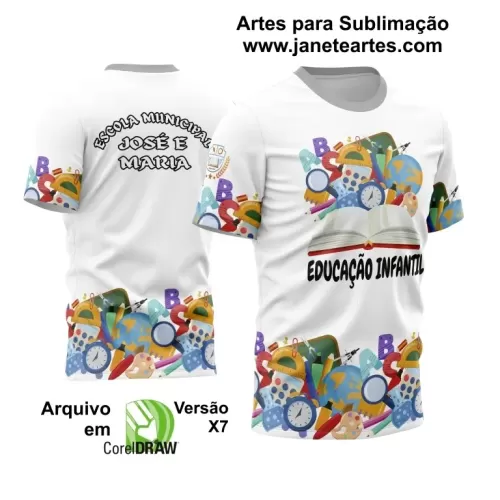 Arte Vetor Estampa Template Camisa Professora - Professor 2024 Modelo 25