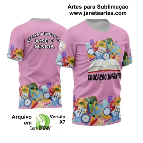 Arte Vetor Estampa Template Camisa Professora - Professor 2024 Modelo 25