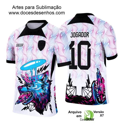 Arte para Estampa de Camiseta Escolar 2025 – Interclasse 2025 - Tema de Lobo