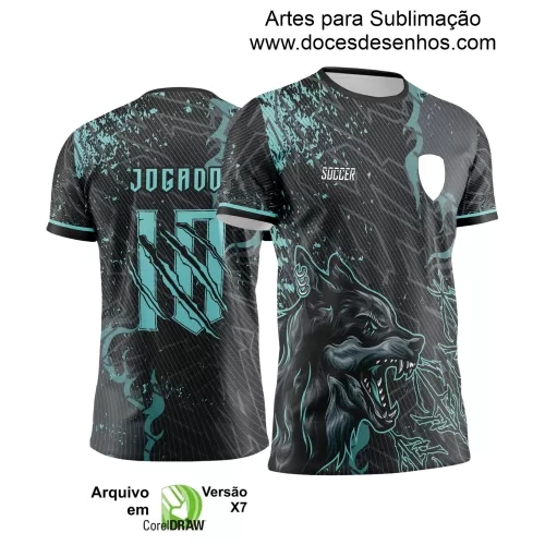 Arte para Estampa de Camiseta Escolar 2025 – Interclasse 2025 - Tema de Lobo