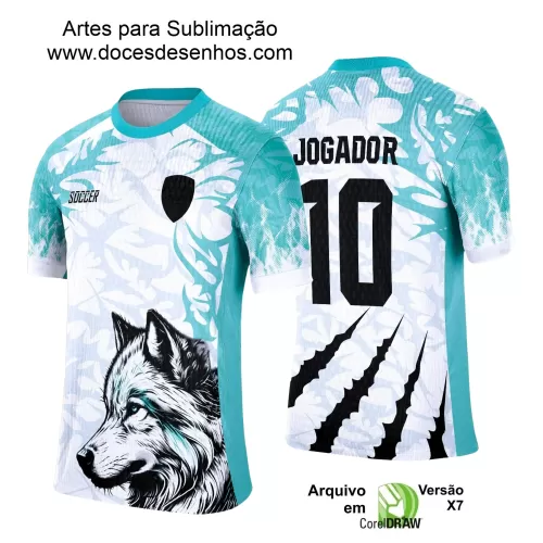 Arte para Estampa de Camiseta Escolar 2025 – Interclasse 2025 - Tema de Lobo