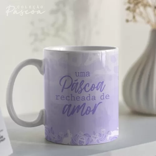 Artes Caneca Personalizada Páscoa V24 (Vintage)