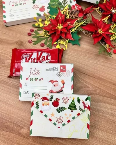 Barra de Chocolate | KitKat – Cartinha de Natal (Fluir)