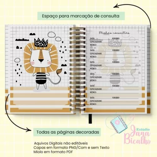 Caderneta de Saúde – Minimalista – Jana Bicalho