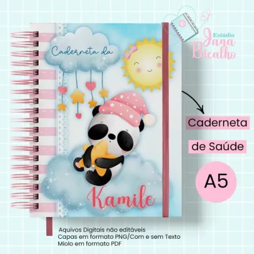 Caderneta de Saúde – Pandinha Dorminhoca – Jana Bicalho