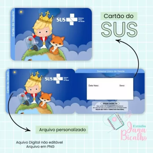 Caderneta de Saúde – Pequeno Príncipe – Jana Bicalho