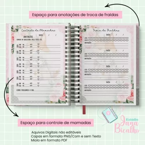 Caderneta de Saúde – Raposa Realeza Menina – Jana Bicalho
