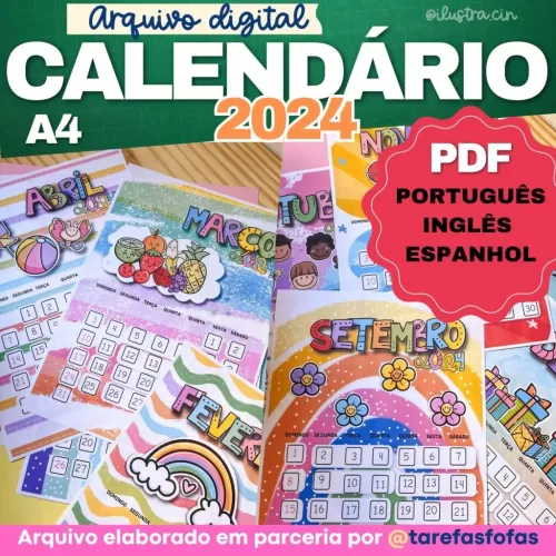 Calendários de mesa 2024 – (Ilustracin)