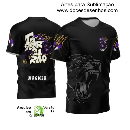 Camisa Escolar Personalizada - Terceirão - Tema Pantera Negra - 2024 - 2025