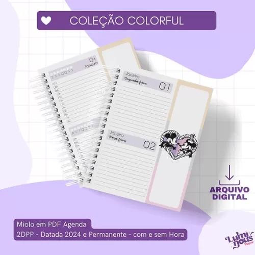 Coleção Colorful – Agendas | Planejador | Blocos (Luminous)