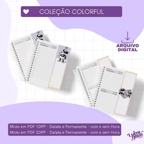 Coleção Colorful – Agendas | Planejador | Blocos (Luminous)