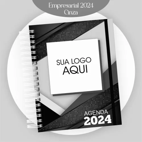 Combo Agendamento Empresarial – Cinza 2024 – Pamella Vieira