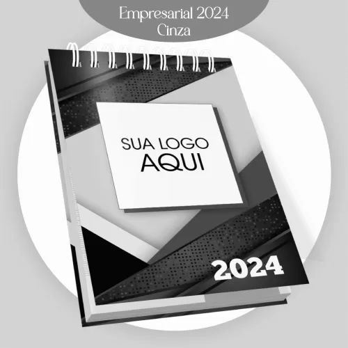 Combo Agendamento Empresarial – Cinza 2024 – Pamella Vieira