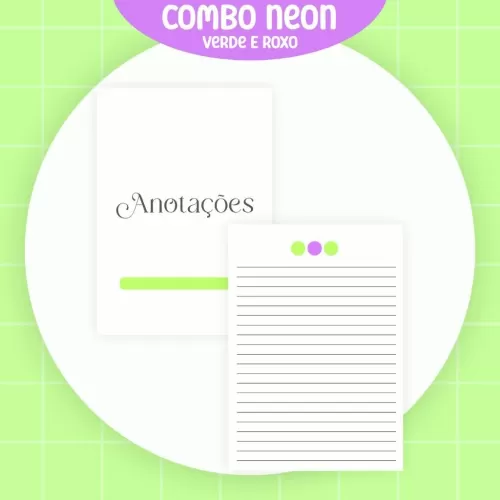 Combo Agendas Neon 2024 – 5 Modelos (Pamella Vieira)