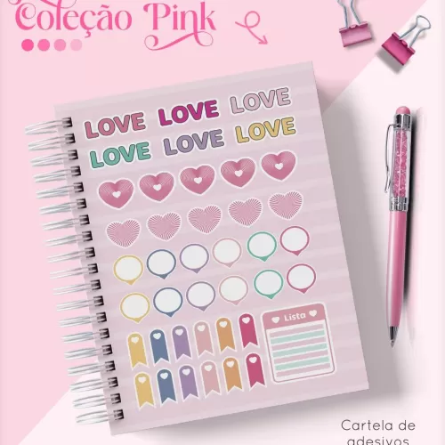 Combo Agendas – Pink 2024 – Lina Criativa