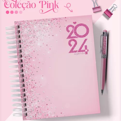 Combo Agendas – Pink 2024 – Lina Criativa