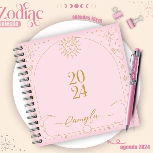 Combo Agendas – Zodiacos 18×18 – Lina Criativa