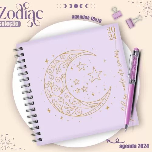 Combo Agendas – Zodiacos 18×18 – Lina Criativa