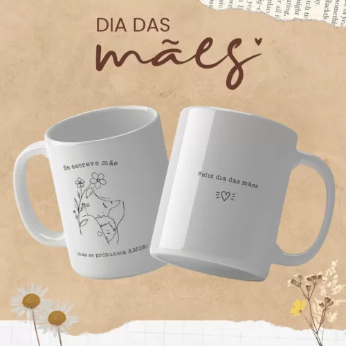 Dia das Mães – Artes Canecas (Cravo e Canecas)