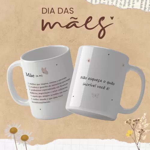 Dia das Mães – Artes Canecas (Cravo e Canecas)