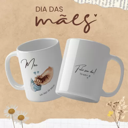 Dia das Mães – Artes Canecas (Cravo e Canecas)