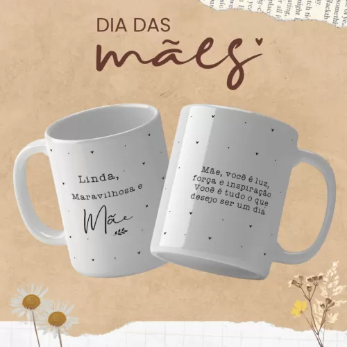 Dia das Mães – Artes Canecas (Cravo e Canecas)