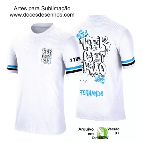 Estampa Camiseta Escolar Branca – Formandos – Concluintes 2025 – Terceirão Derretendo 