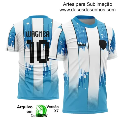 Estampa Camiseta Personalizada - Arte Vetor - Time Amador - Futebol 2025