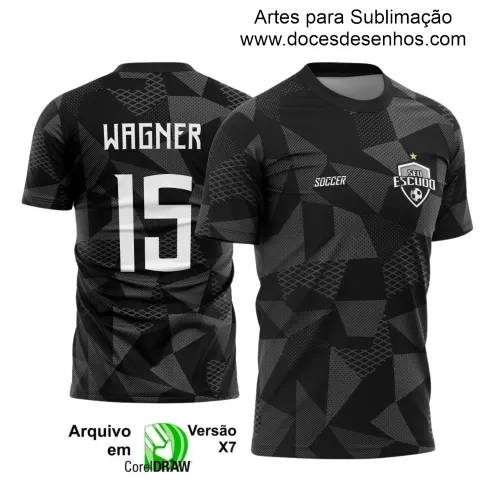 Estampa Camiseta Personalizada - Arte Vetor - Time Amador - Futebol 2025