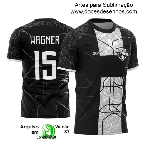 Estampa Camiseta Personalizada - Arte Vetor - Time Amador - Futebol 2025