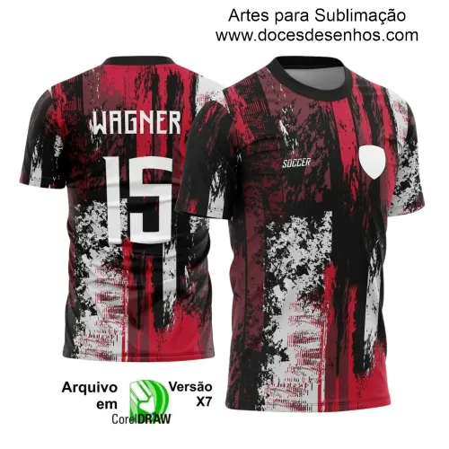 Estampa Camiseta Personalizada - Arte Vetor - Time Amador - Futebol 2025