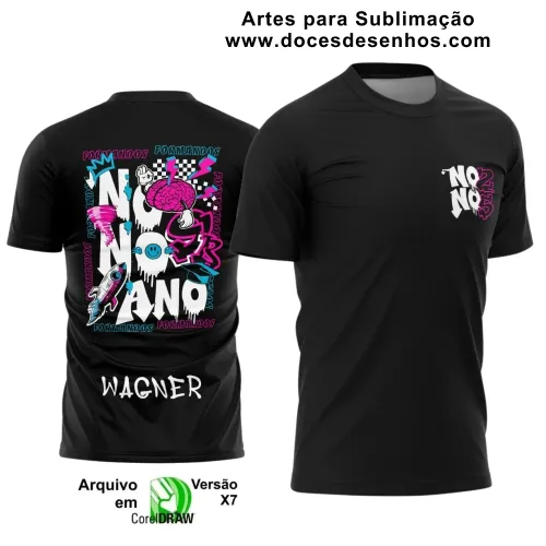 Estampa Para Camiseta Escolar – Arte Vetor - Uniforme Concluintes 2025 – Nono Ano: Estilo Cérebro Foguete e Furacão Pink 9º Ano 2025