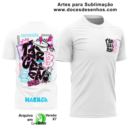 Estampa Para Camiseta Escolar – Arte Vetor - Uniforme Concluintes 2025 – Terceirão 2025: Estilo Esqueleto 