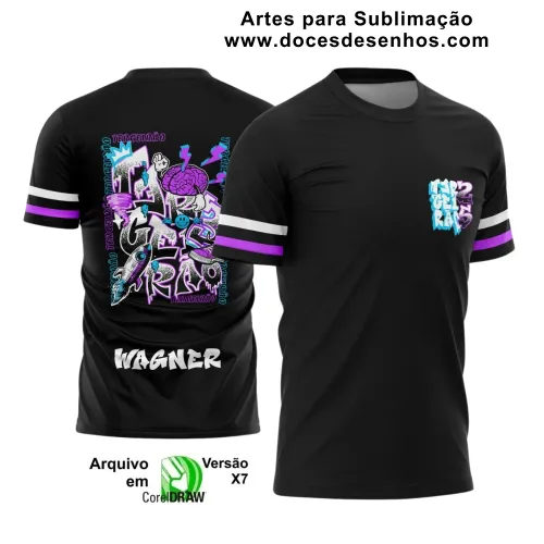 Estampa Para Camiseta Escolar – Arte Vetor - Uniforme Concluintes 2025 – Terceirão: Estilo Cérebro