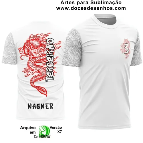 Estampa Para Camiseta Escolar – Arte Vetor - Uniforme Concluintes 2025 – Terceirão: Estilo Dragão