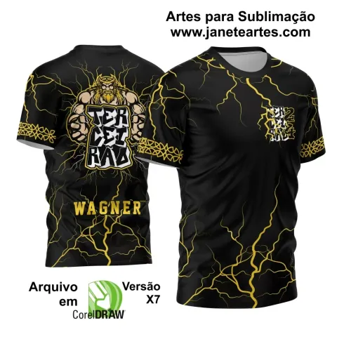 Estampa Para Camiseta Escolar – Arte Vetor - Uniforme Concluintes 2025 – Terceirão: Estilo Zeus